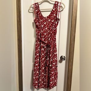 Talbots red dress. Summer dress.